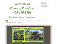Tablet Screenshot of palmsofparadise.com
